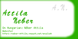 attila neber business card